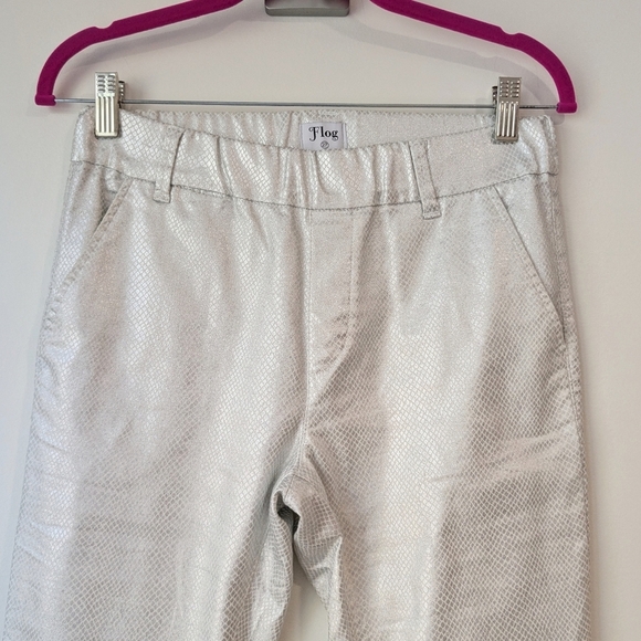 Bevy Flog Nansi Pants In Silver Python - Picture 3 of 9